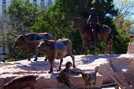 Monument to the history of Texas in Austin