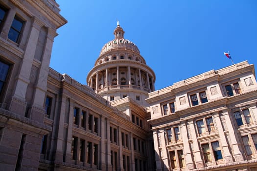 Close up of brown Austin Capitol House