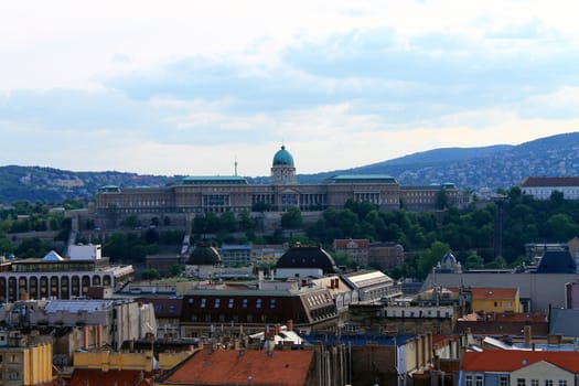 Panorama of the Budapest Castle in Hungary