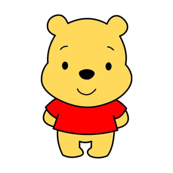 Winnie the Pooh bear cartoon baby illustration