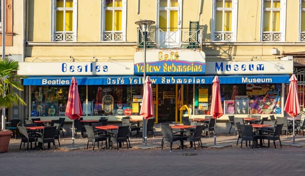 BAD EMS, GERMANY 2019 September, 2019: Cafe Yellow Submarine Beatles Museum