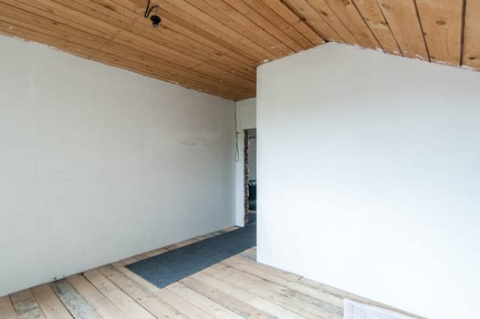 Russia, Moscow- June 05, 2019: interior room apartment. standard repair decoration in hostel