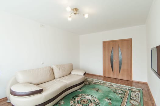 Russia, Moscow- June 05, 2019: interior room apartment. standard repair decoration in hostel