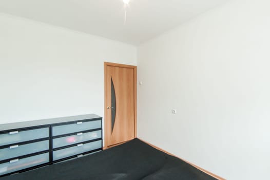 Russia, Moscow- June 05, 2019: interior room apartment. standard repair decoration in hostel