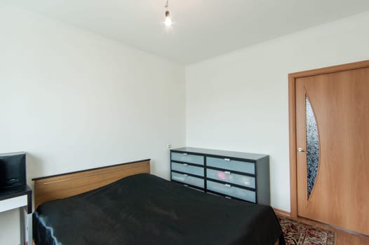 Russia, Moscow- June 05, 2019: interior room apartment. standard repair decoration in hostel