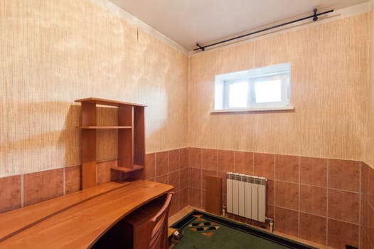 Russia, Moscow- June 06, 2019: interior room apartment. standard repair decoration in hostel