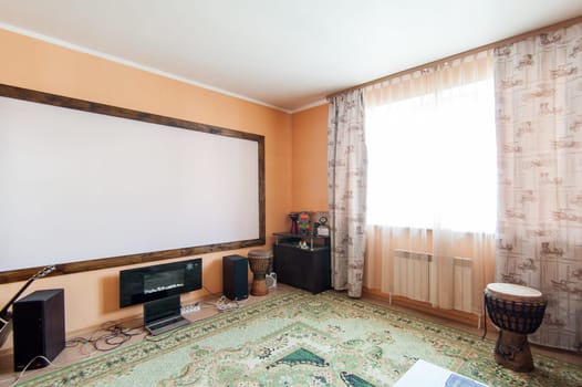 Russia, Moscow- June 06, 2019: interior room apartment. standard repair decoration in hostel