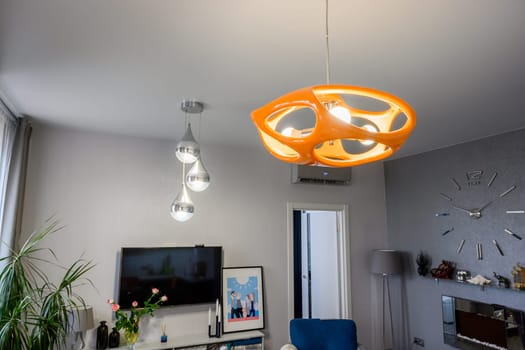 Russia, Moscow- June 10, 2019: interior room apartment. standard repair decoration in hostel
