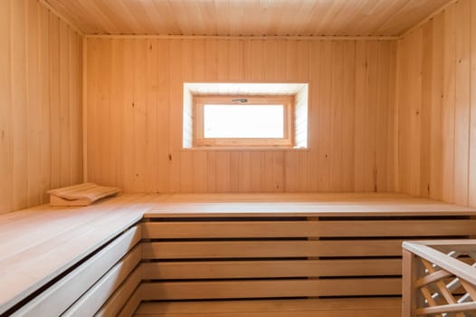 Russia, Moscow- June 11, 2019: interior room apartment. standard repair decoration in hostel. bathhouse, sauna
