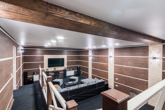 Russia, Moscow- June 11, 2019: interior room apartment. standard repair decoration in hostel