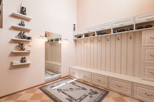 Russia, Moscow- June 11, 2019: interior room apartment. standard repair decoration in hostel
