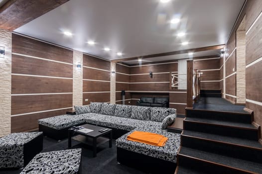 Russia, Moscow- June 11, 2019: interior room apartment. standard repair decoration in hostel