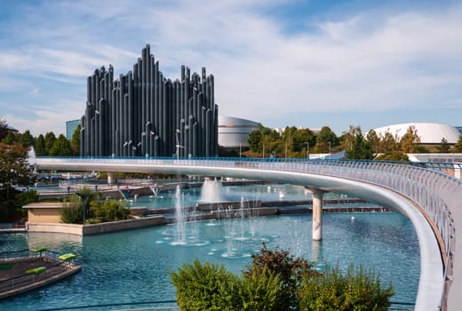 Poitiers, France - September 21 2010 : Futuroscope, view of the "magic carpet"""