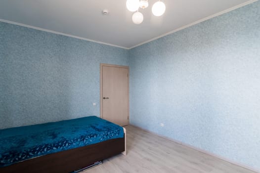 Russia, Moscow- June 11, 2019: interior room apartment. standard repair decoration in hostel