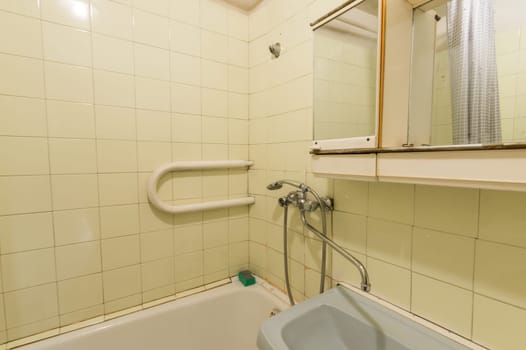 Russia, Moscow- June 11, 2019: interior room apartment. standard repair decoration in hostel