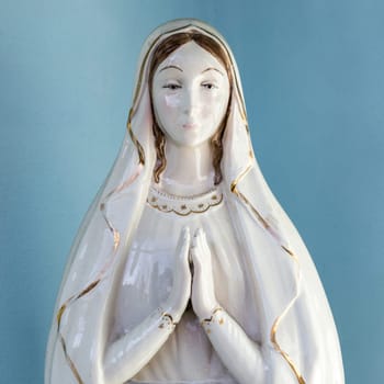 Our Lady vintage porcelain statue
