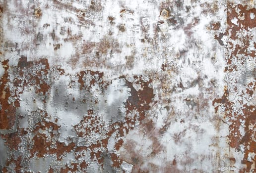 Rusty metallic steel plate. Ideal for texture and background.