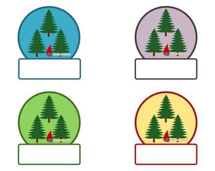 Emblem mit Feuersymbol und Textfreiraum