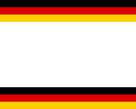 German flag with copy space