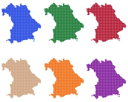 Karten von Bayern in Kreisen