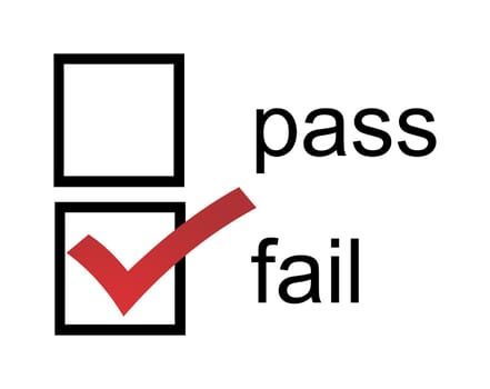 A Fail pass checkbox with red fail checked