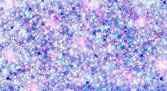 Real shiny four pointed star shape sparkles textured background