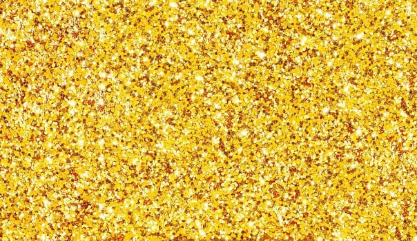 Various size in the form of a circle golden sparkles textured background
