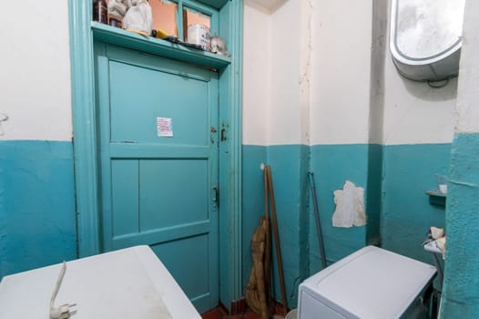 Russia, Moscow- June 11, 2019: interior room apartment. standard repair decoration in hostel
