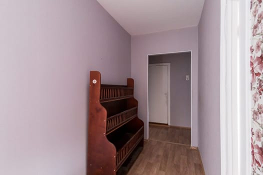 Russia, Moscow- June 11, 2019: interior room apartment. standard repair decoration in hostel