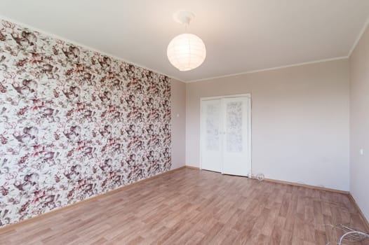 Russia, Moscow- June 11, 2019: interior room apartment. standard repair decoration in hostel