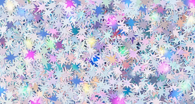 Real shiny star of Bethlehem shaped sparkles textured background