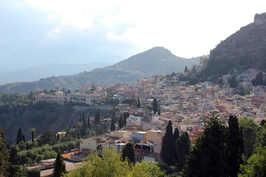 The pearl of Taormina in Sicily in Italy