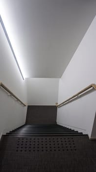 building indoors stairs carpet illumination nobody