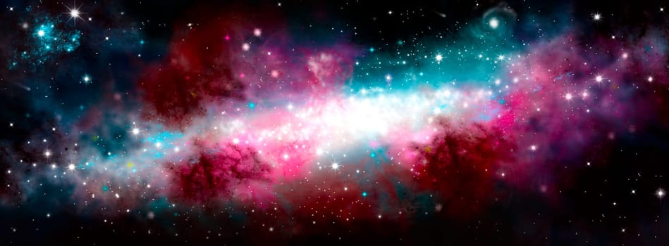 The birth of the galaxy. Shining stars. Star nebula. Cluster of stars. The night starry sky. Space background. Spase. Universe.
