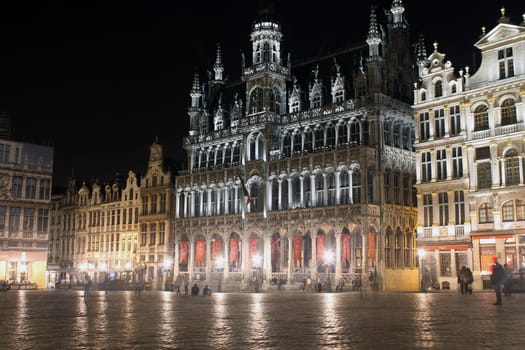 Night view of Grand Place of Bruxelles