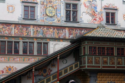 Painted house in Lindau village
