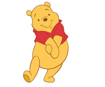 Winnie the Pooh bear cartoon cute illustration