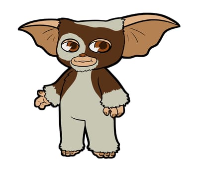 gremlin Gizmo movie character retro bad water illustration