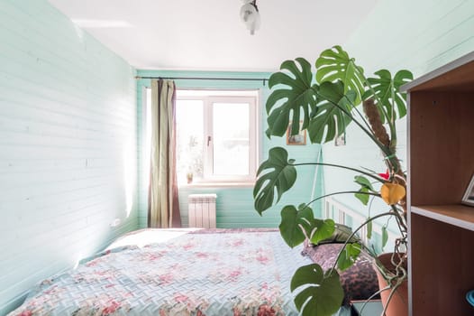 Russia, Moscow- June 11, 2019: interior room apartment. standard repair decoration in hostel