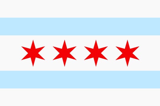 A background illustration Chicago flag Illinois USA city