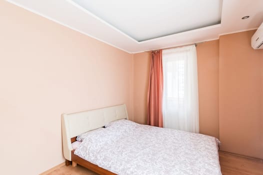 Russia, Moscow- June 11, 2019: interior room apartment. standard repair decoration in hostel