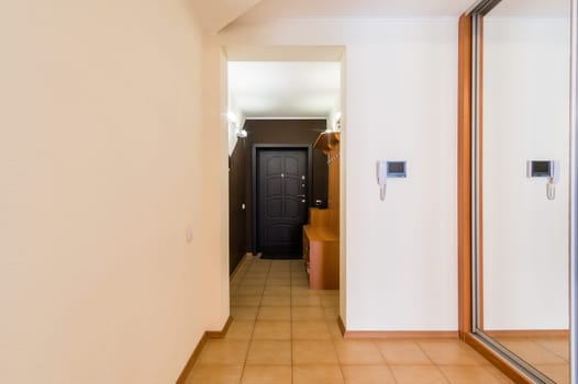 Russia, Moscow- June 11, 2019: interior room apartment. standard repair decoration in hostel