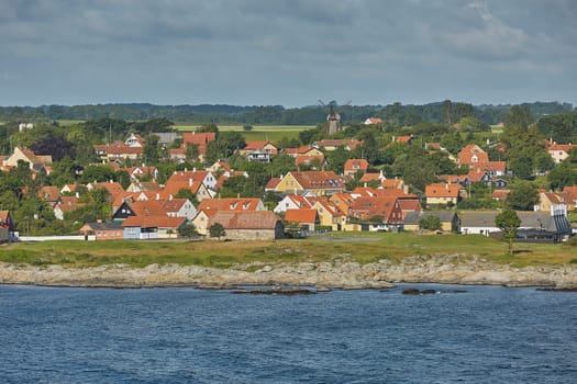 Small village of Svaneke on Bornholm island in Denmark.