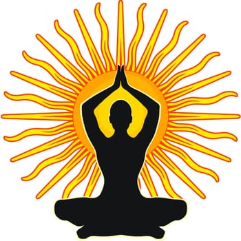 chakra mindfulness spiritualmeditation mantra illustration sun energy