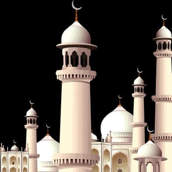 islamic mosque muslim architecture ramadan arabic illustration towersislamic mosque muslim architecture ramadan arabic illustration towers