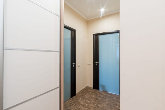 Russia, Moscow- June 11, 2019: interior room apartment. standard repair decoration in hostel