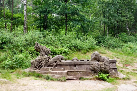 The Bethlehem of Braun or Kusk Forest Sculptures is a complex of Baroque statues and relieves carved by famous sculptor Matthias Bernard Braun directly in sandstone rocks in the forest near complex Kuks Hospital in Northern Bohemia, Czech Republic. Part of the sculptures in the New Forest is ranked the best works of Czech Baroque sculpture. Since 2002, the area is protected as a National Historic Landmark and were listed in the 2000 World Monuments Watch by the World Monuments Fund.