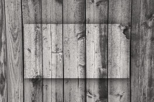 Map of Kansas on weathered wood