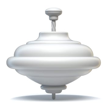 Whirligig top 3D render illustration isolated on white background