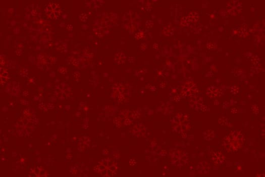 red christmas background with snowflakes